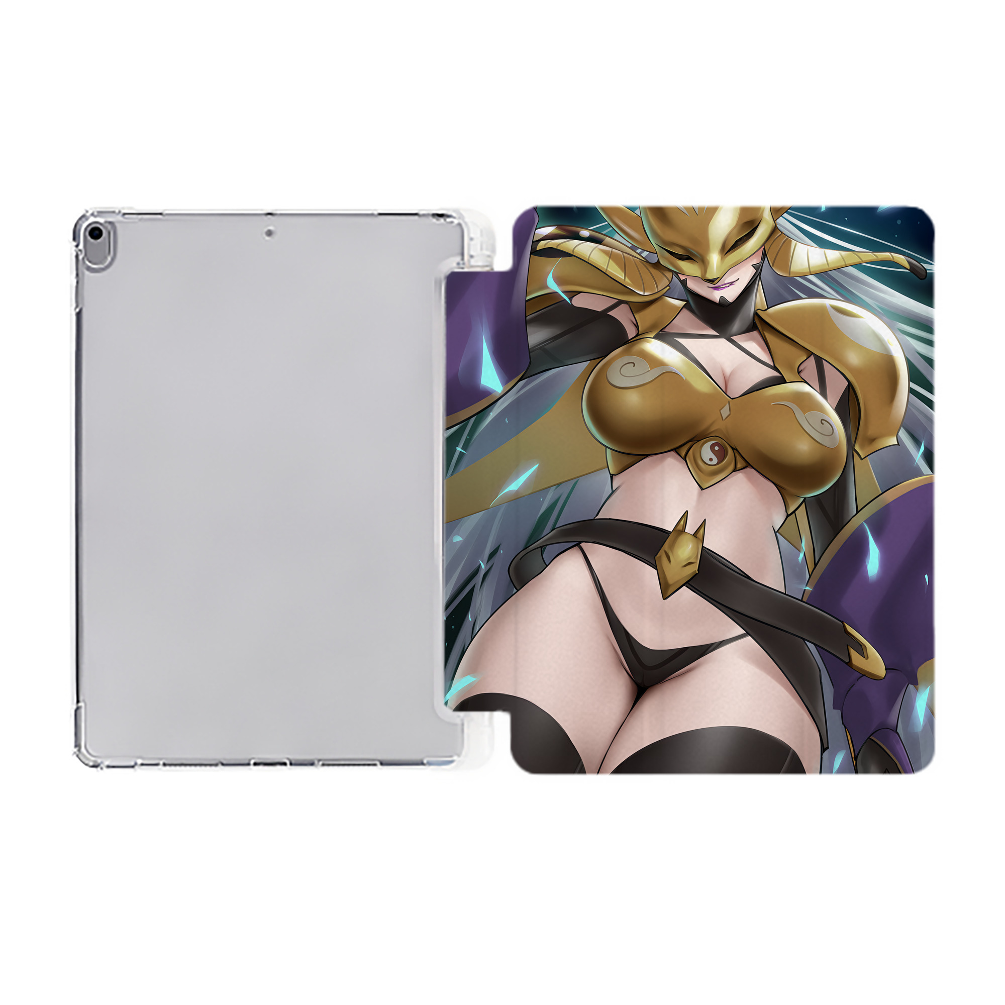 （画像用） Digimon デジタルモンスター/デジモン IPad ケース ペン収納付き 三つ折りスタンド PUレザー×シリコン 対応機種9.5/10.5/10.9インチ